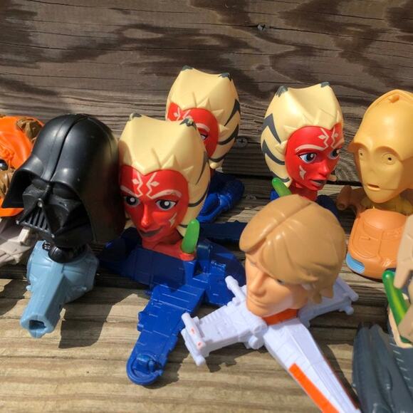 McDonalds Star Wars Clone Wars Bobblehead Toys 2008 Large Lot Collectibles READ - Picture 10 of 12